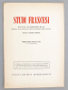 Studiti Francesi , rivista quadrimestrale dedicata alla cultura e civilta letteraria della Francia [ lot de 5 index annuels 1957-1961 ]  : Indice ...