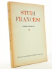 Studiti Francesi  (rivista quadrimestrale dedicata alla cultura e civilta letteraria della Francia) N° 3 , settembre - dicembre 1957. Studiti Francesi ...