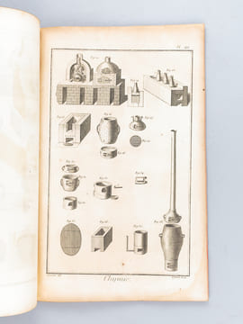 Chimie. [  Recueil de planches, sur les sciences, les arts libéraux et les arts mechaniques : avec leur explication ]. Collectif ; DIDEROT ; ...