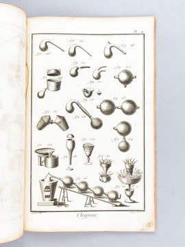 Chimie. [  Recueil de planches, sur les sciences, les arts libéraux et les arts mechaniques : avec leur explication ]. Collectif ; DIDEROT ; ...