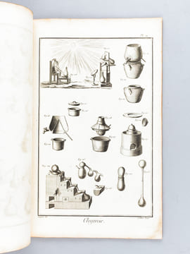 Chimie. [  Recueil de planches, sur les sciences, les arts libéraux et les arts mechaniques : avec leur explication ]. Collectif ; DIDEROT ; ...