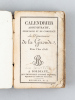 Calendrier de la Cour Impériale de Bordeaux, pour l'Année Commune 1812 [ On joint : ] Calendrier administratif, Judiciaire et de Commerce du ...