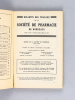 Centenaire de la Société de Pharmacie de Bordeaux [ Bulletin des Travaux de la Société de Pharmacie de Bordeaux 72 e Année - Fascicule III - 1934 ]. ...