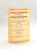 Centenaire de la Société de Pharmacie de Bordeaux [ Bulletin des Travaux de la Société de Pharmacie de Bordeaux 72 e Année - Fascicule III - 1934 ]. ...