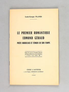 [ Lot de 9 tirés-à-part, la plupart dédicacés par l'auteur à Albert Rèche ] Mon Amie Jean Balde - Les Relations de Louis Veuillot avec le Pays ...
