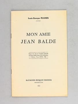 [ Lot de 9 tirés-à-part, la plupart dédicacés par l'auteur à Albert Rèche ] Mon Amie Jean Balde - Les Relations de Louis Veuillot avec le Pays ...