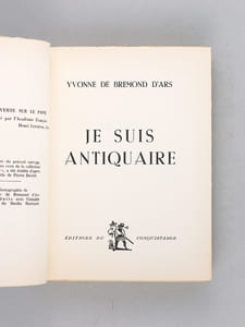 Je suis Antiquaire  [ Edition originale ]