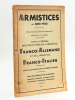 Armistices de Juin 1940. Comment ils furent amorcés et conclus. Texte intégral des conditions de l'Armistice Franco-Allemand et de l'Armistice ...