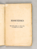 Niortéides ou Etudes historico-poétiques sur la Ville de Niort et sur quelques-uns de ses Environs [ Edition originale ]. ARNAULDET, Théodore