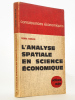 L'analyse spatiale en science économique. MORAN, Pierre