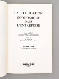 La régulation économique dans l'entreprise [ Tome 1 sur 2 ] - Premier tome : la régulation statique