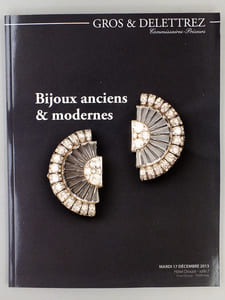 Bijoux anciens et modernes , Hôtel Drouot Paris (Lot de 3 catalogues, année 2013) : 30 octobre 2013 - écrins de Madame X et à divers - ; 22 novembre 2013 - Bijoux ancies et modernes, Monnaies, Décorations et ordres de chevalerie, Objets de vitrine [...] ; 17 décembre 2013 - - écrins de Madame X et à divers - [ on joint : ] Bijoux anciens et modernes, écrins de Madame X et à divers, 25 juin 2013 ( vente par Charles-Edouard Delettrez, seul )