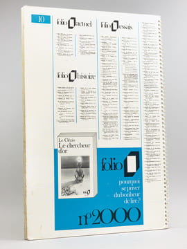Catalogue de librairie de la collection "Folio" poche 1989 [ Gallimard ]. Collectif