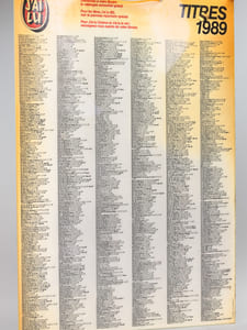 Catalogue de librairie de la collection "J'ai Lu" 1989