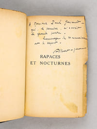 Rapaces Nocturnes [ Livre dédicacé par l'auteur ]