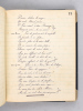 Manuscrit musical religieux, rédigé par un prisonnier français au Camp de Tauberbischofsheim (Baden), Allemagne Novembre 1916 - Octobre 1917. ...