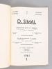 Instrumentation Générale. Algemeen Instrumentarium. 1961 I Instruments de Chirurgie - Chirurgische Instrumenten. D. Simal. Manufacture belge de ...
