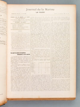 Journal de la Marine. Le Yacht. XXXe Volume - Année 1907 Complète (Du n°1504 du 5 janvier 1907 au n°1555 du 28 décembre 1907). Collectif ; VUILLAUME, ...