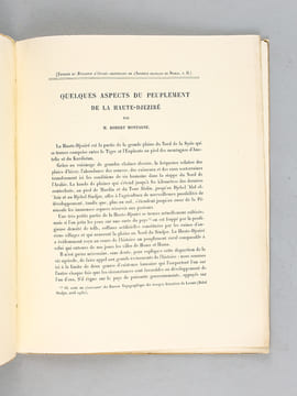 Quelques Aspects du Peuplement de la Haute-Djeziré. MONTAGNE, Robert