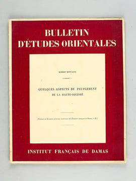 Quelques Aspects du Peuplement de la Haute-Djeziré. MONTAGNE, Robert