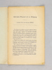 Antonin Proust et le Panama. A propos du livre de Maurice Barrès.. BARTHELEMY, A.