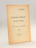Antonin Proust et le Panama. A propos du livre de Maurice Barrès.. BARTHELEMY, A.