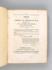 Essai d'une Réponse à la question de prix proposée en 1850 par l'Académie des Sciences pour le concours de 1853, et puis remise pour celui de 1856 [ ...