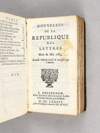 Nouvelles de la République des Lettres. Mois de Mars 1684 [ Avril, Mai, Juin, Juillet 1684 ]