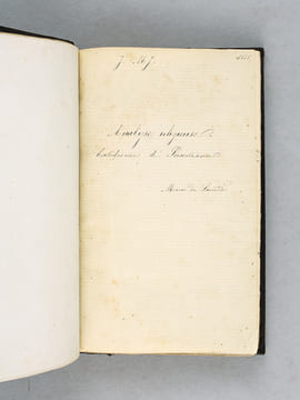 Analyse Religieuse. Catéchisme de Persévérance. [ Manuscrit ]. DE SAINTIVES, Marie