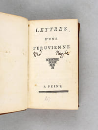 Lettres d'une Péruvienne [ Edition originale ]