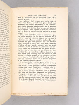 Oeuvres choisies. Instructions Pastorales.. BOURRET, Cardinal