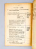 Programme de l'instruction militaire des E. O. R. 1939-1940 [ E.O.R. : Elèves Officiers de Réserve ]. Ecole Spéciale Militaire, Saint-Cyr ; Colonel ...