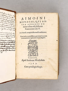 Aimoini Monachi, Qui antea Annonii Nomine editus est, Historiae Francorum Lib. V
