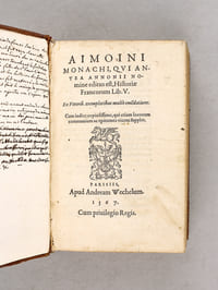 Aimoini Monachi, Qui antea Annonii Nomine editus est, Historiae Francorum Lib. V