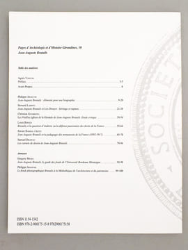Jean-Auguste Brutails (Coll. Pages d'archéologie et d'histoire girondines n° 10 ). Textes réunis par Philippe Araguas, à la suite des journées d'étude ...