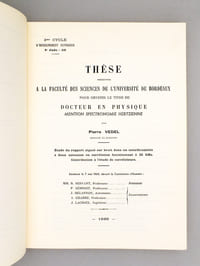 Etude du rapport signal sur bruit dans un interféromètre à deux antennes en corrélation fonctionnant à 35 Ghz. Contribution à l'étude de corrélateurs. ( Thèse présentée à l'Université de Bordeaux I pour l'obtention du titre de Docteur en Physique, Mention Spectronomie Hertzienne, soutenue le 7 mai 1969 ) [ Exemplaire dédicacé par l'auteur ]