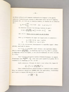 Etude du rapport signal sur bruit dans un interféromètre à deux antennes en corrélation fonctionnant à 35 Ghz. Contribution à l'étude de corrélateurs. ( Thèse présentée à l'Université de Bordeaux I pour l'obtention du titre de Docteur en Physique, Mention Spectronomie Hertzienne, soutenue le 7 mai 1969 ) [ Exemplaire dédicacé par l'auteur ]