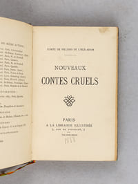 Nouveaux Contes Cruels [ Edition originale ]