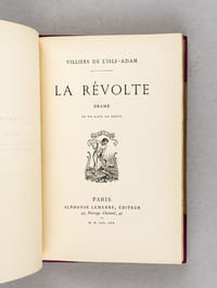 La Révolte, drame en un acte en prose [ Edition originale ]