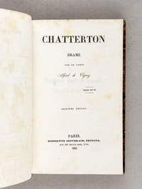 Chatterton. Drame [ Edition originale ]