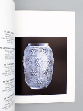 René Lalique - 100 vases , Exposition du 4 novembre au 3 décembre 1988. LALIQUE, René [ 1860-1945 ]; DORIA [ Galerie d'Art, Paris ]
