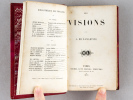 Les Visions [ Avec : ] L'Ecrin d'Ariel [ Edition originale ]. LAMARTINE, Alphonse de ; MARTIN, Nicolas