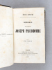 Mémoires de Monsieur Joseph Prudhomme (2 Tomes - Complet) [ Edition originale ]. MONNIER, Henri