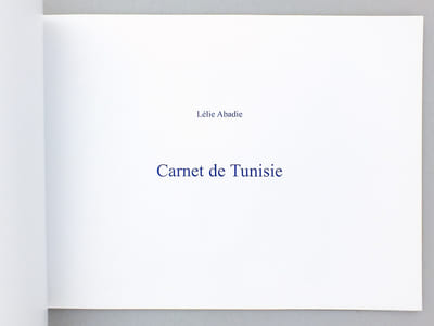 Carnet de Tunisie