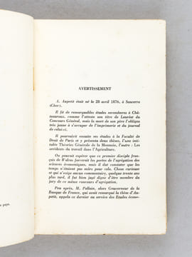 Essai sur la théorie générale de la monnaie. Economique rationnelle. AUPETIT, Albert
