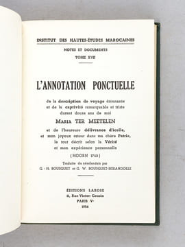 L'annotation ponctuelle de la description de voyage étonnante et de la captivité remarquable et triste durant douze ans de moi Maria Ter Meetelen et ...