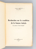 Recherches sur la condition de la femme kabyle (La coutume et l'oeuvre française) [ Edition originale ]. LEFEVRE, Laure ; [ BOUSQUET-LEFEVRE, Laure ]