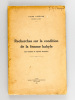 Recherches sur la condition de la femme kabyle (La coutume et l'oeuvre française) [ Edition originale ]. LEFEVRE, Laure ; [ BOUSQUET-LEFEVRE, Laure ]