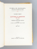 Lettere ai Peruzzi 1872-1900 (2 Tomes - Complet) Vol. I : 1872-1877 ; II : 1878-1900. PARETO, Vilfredo