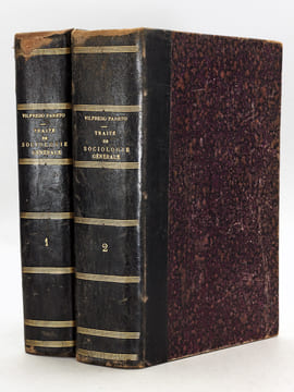 Traité de Sociologie Générale (2 Tomes - Complet) [ Livre dédicacé par l'auteur ]. PARETO, Vilfredo ; (BOVEN, Pierre)